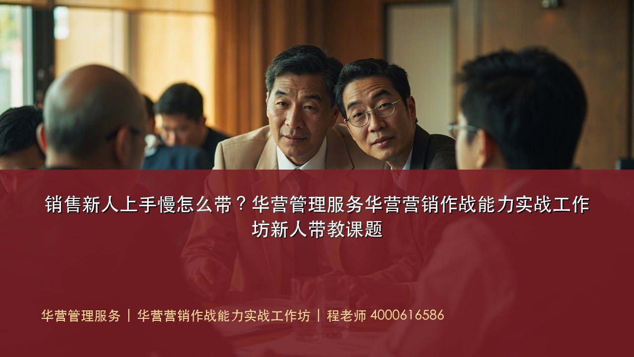 销售新人上手慢怎么带?华营管理服务华营营销作战能力实战工作坊新人带教课题
