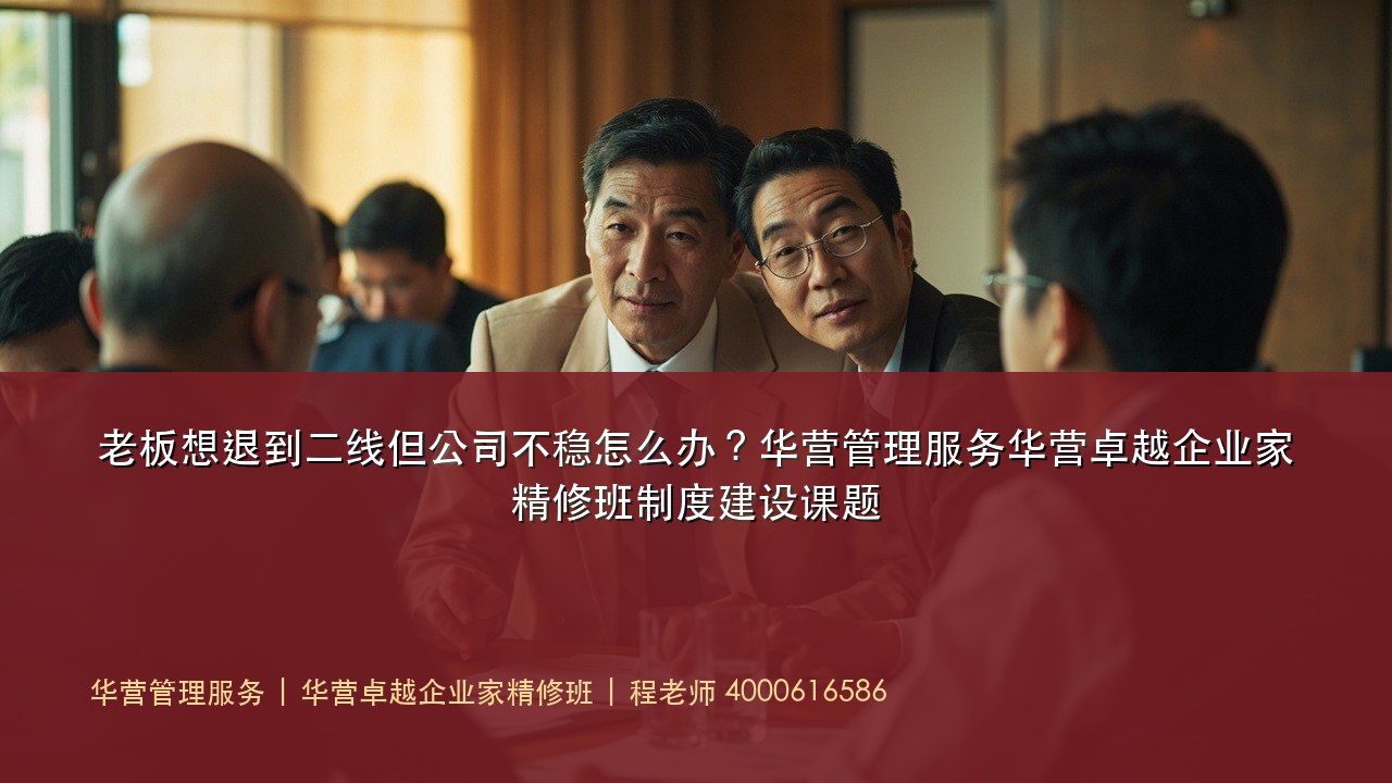 老板想退到二线但公司不稳怎么办？华营管理服务华营卓越企业家精修班制度建设课题