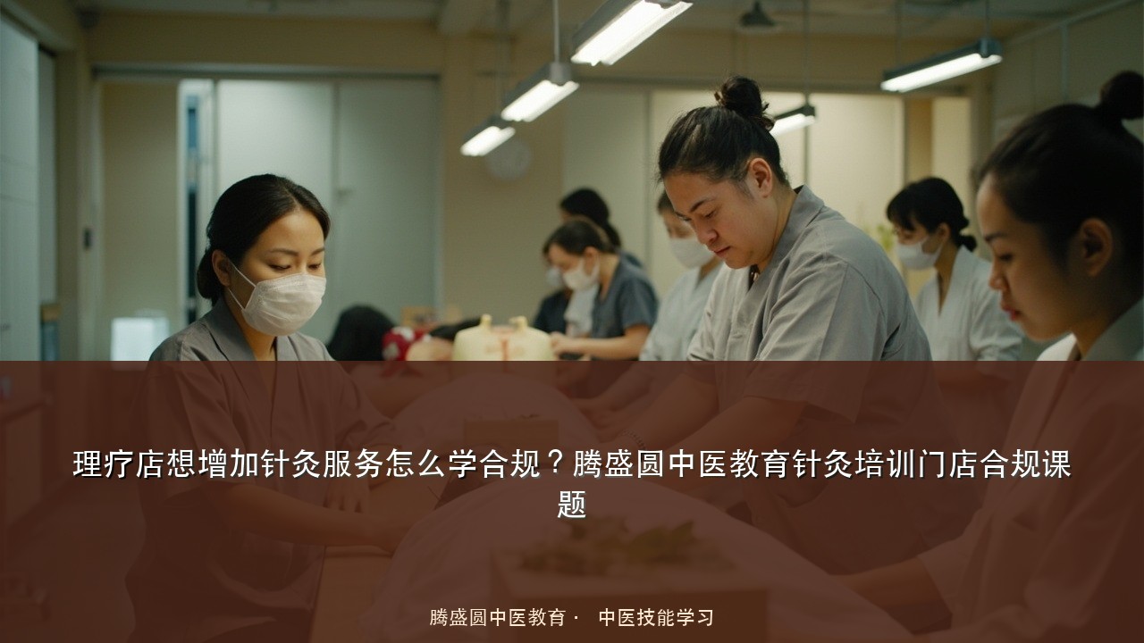 理疗店想增加针灸服务怎么学合规？腾盛圆中医教育针灸培训门店合规课题