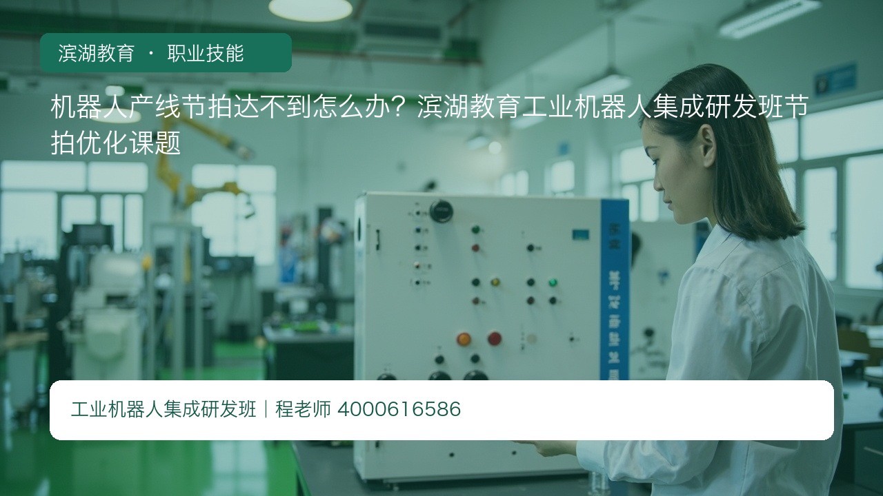 机器人产线节拍达不到怎么办？滨湖教育工业机器人集成研发班节拍优化课题
