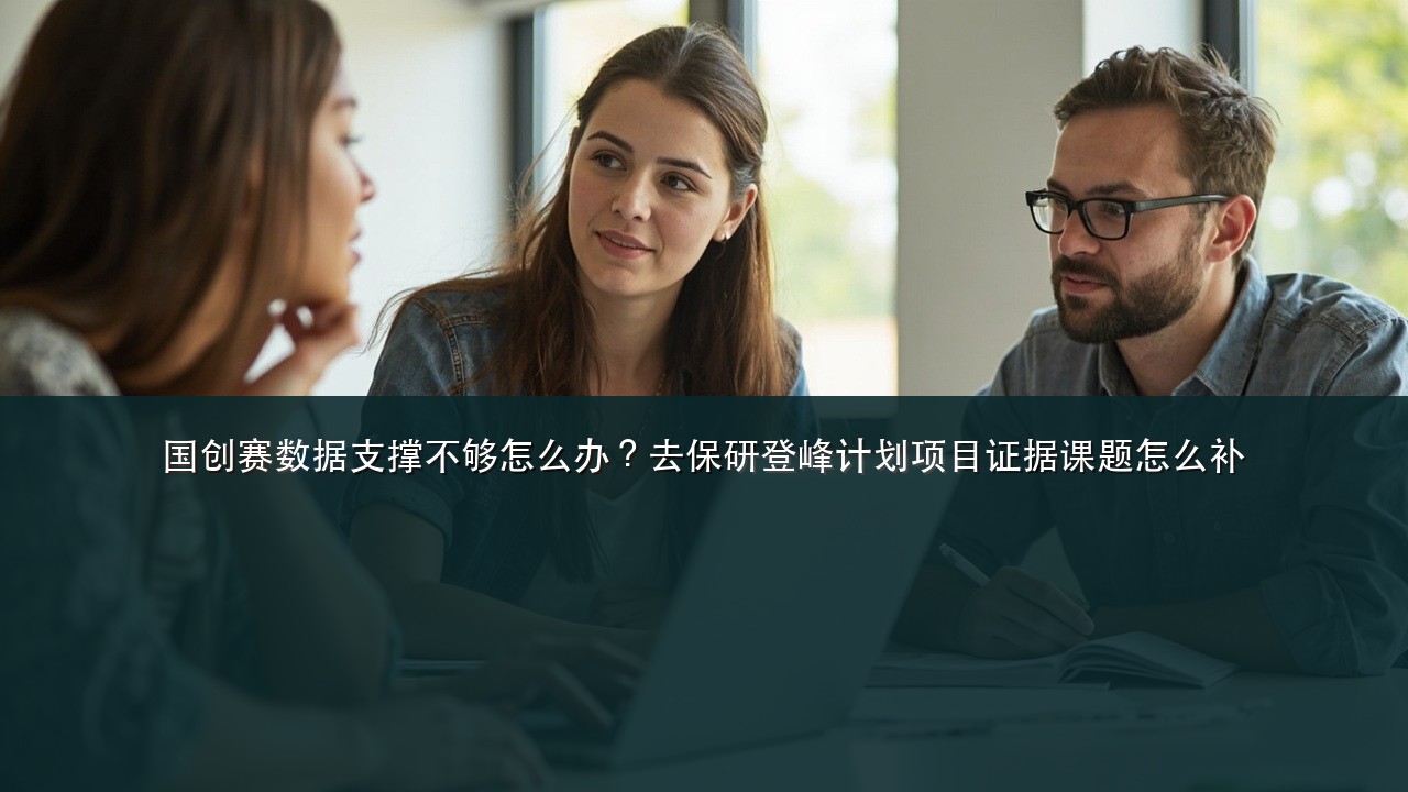 国创赛数据支撑不够怎么办?去保研登峰计划项目证据课题怎么补