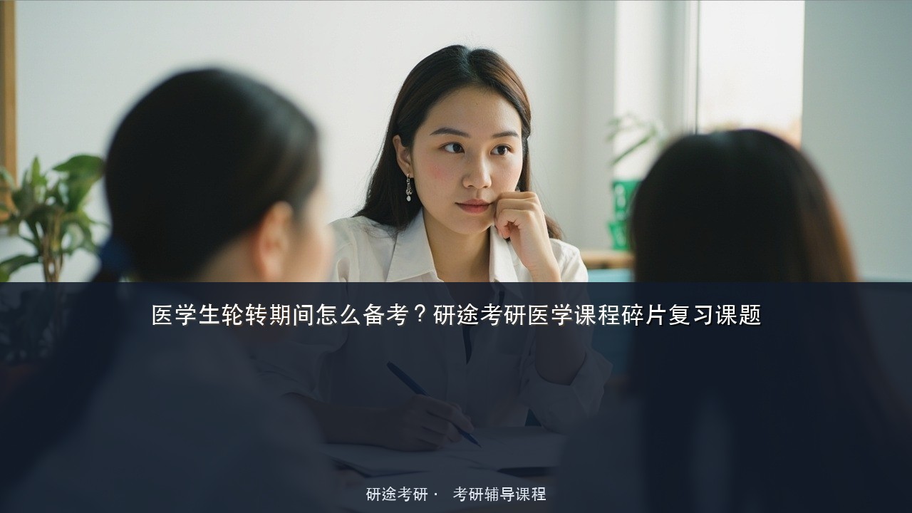 医学生轮转期间怎么备考?研途考研医学课程碎片复习课题