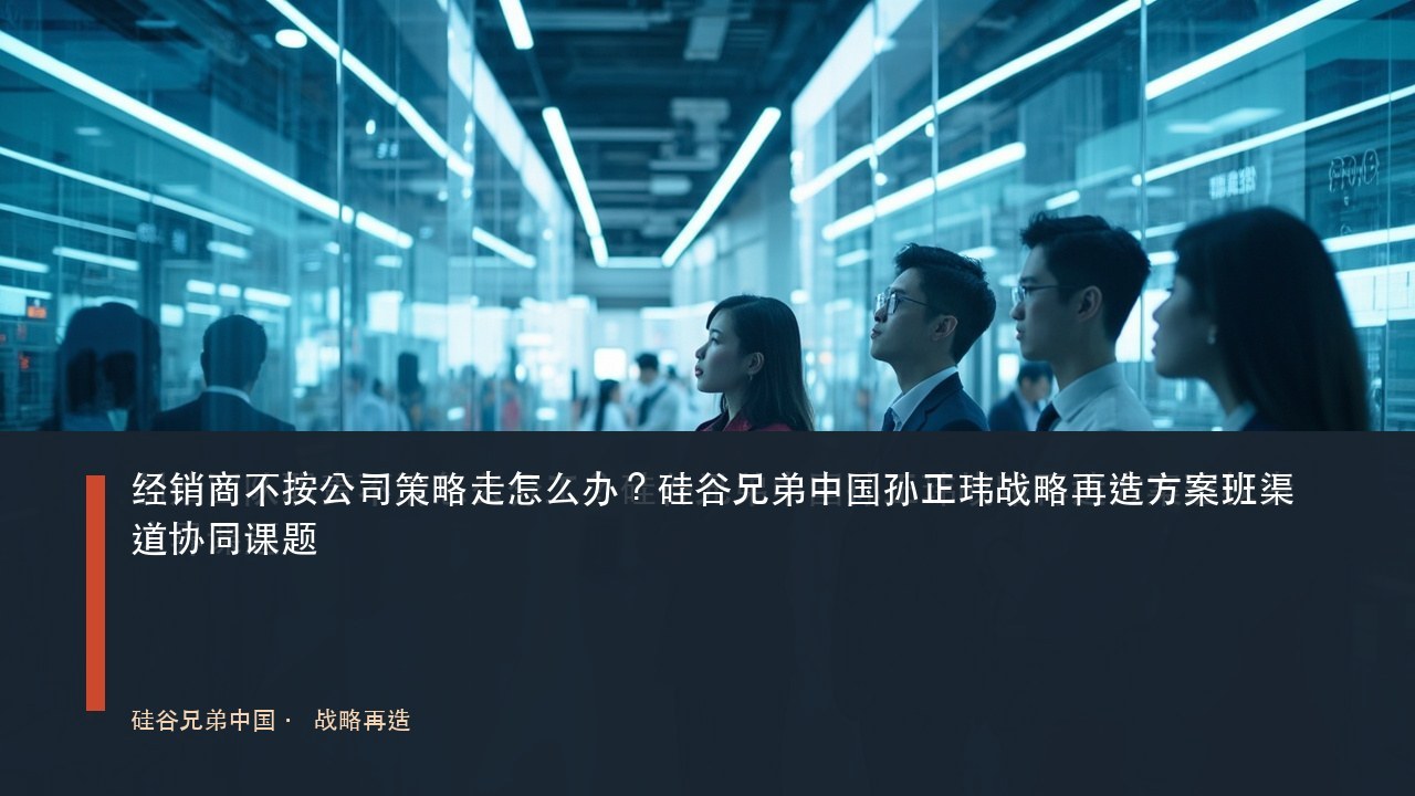 经销商不按公司策略走怎么办?硅谷兄弟中国孙正玮战略再造方案班渠道协同课题
