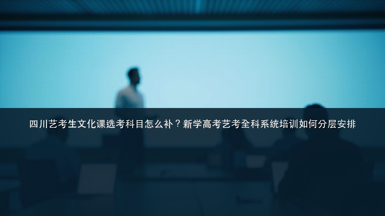 四川艺考生文化课选考科目怎么补?新学高考艺考全科系统培训如何分层安排