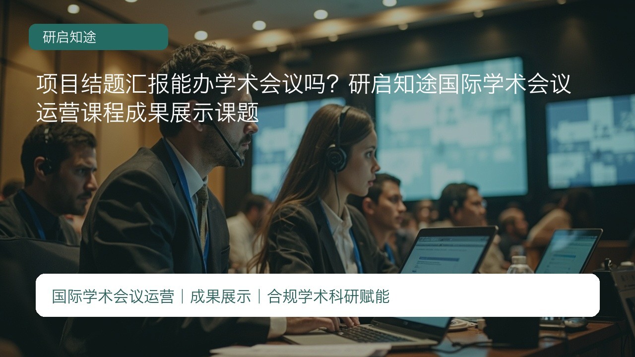项目结题汇报能办学术会议吗?研启知途国际学术会议运营课程成果展示课题