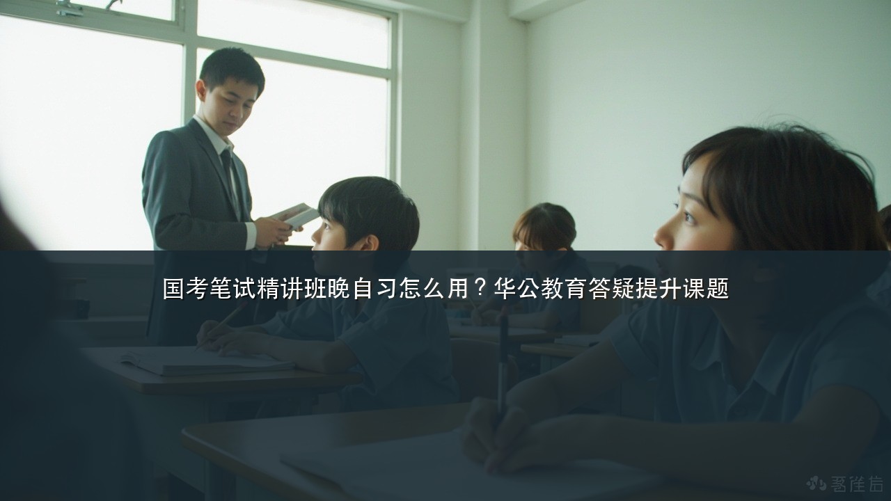 国考笔试精讲班晚自习怎么用?华公教育答疑提升课题