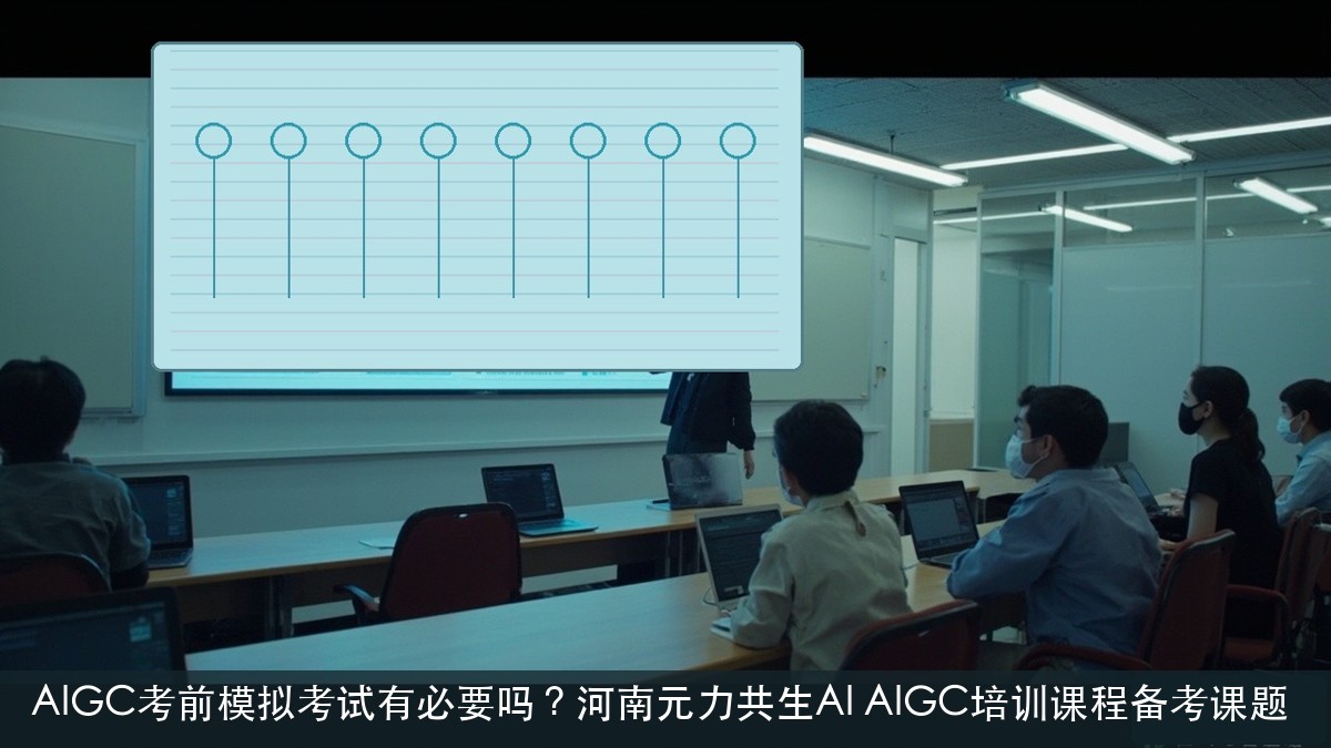 AIGC考前模拟考试有必要吗?河南元力共生AI AIGC培训课程备考课题