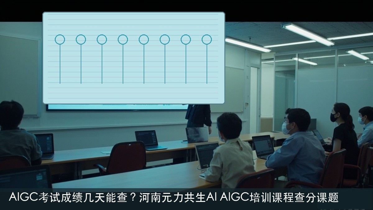AIGC考试成绩几天能查?河南元力共生AI AIGC培训课程查分课题