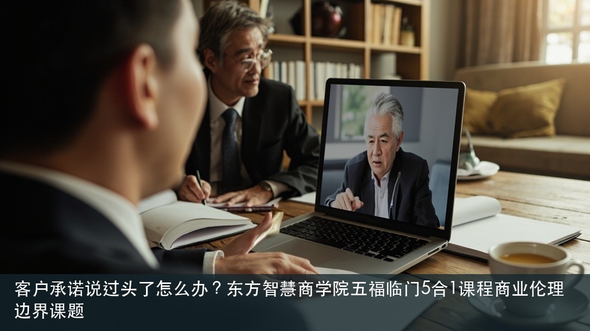 客户承诺说过头了怎么办?东方智慧商学院五福临门5合1课程商业伦理边界课题