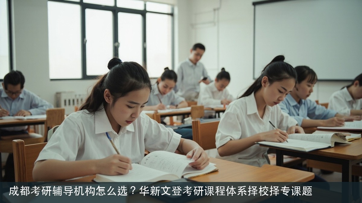 成都考研辅导机构怎么选?华新文登考研课程体系择校择专课题