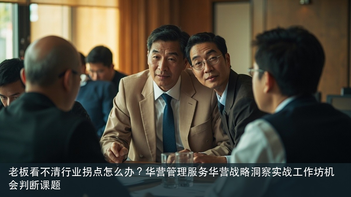 老板看不清行业拐点怎么办?华营管理服务华营战略洞察实战工作坊机会判断课题