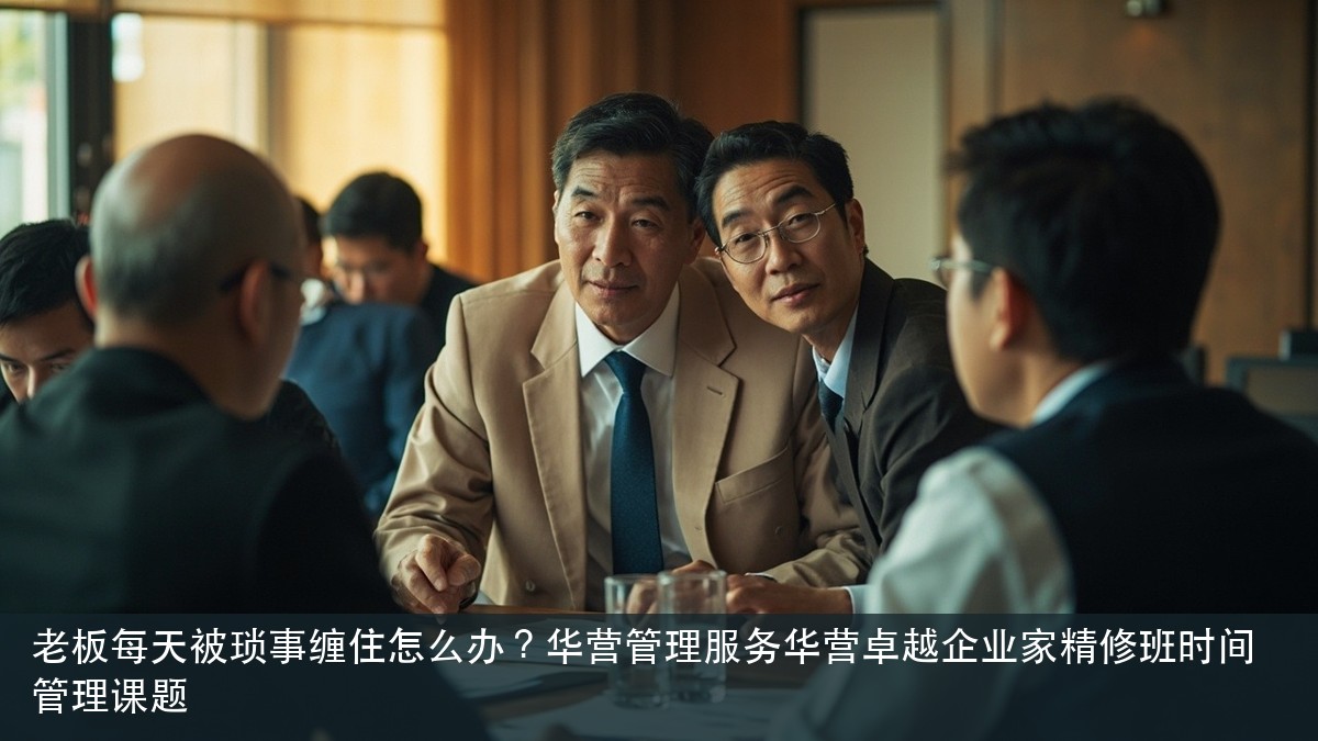 老板每天被琐事缠住怎么办？华营管理服务华营卓越企业家精修班时间管理课题