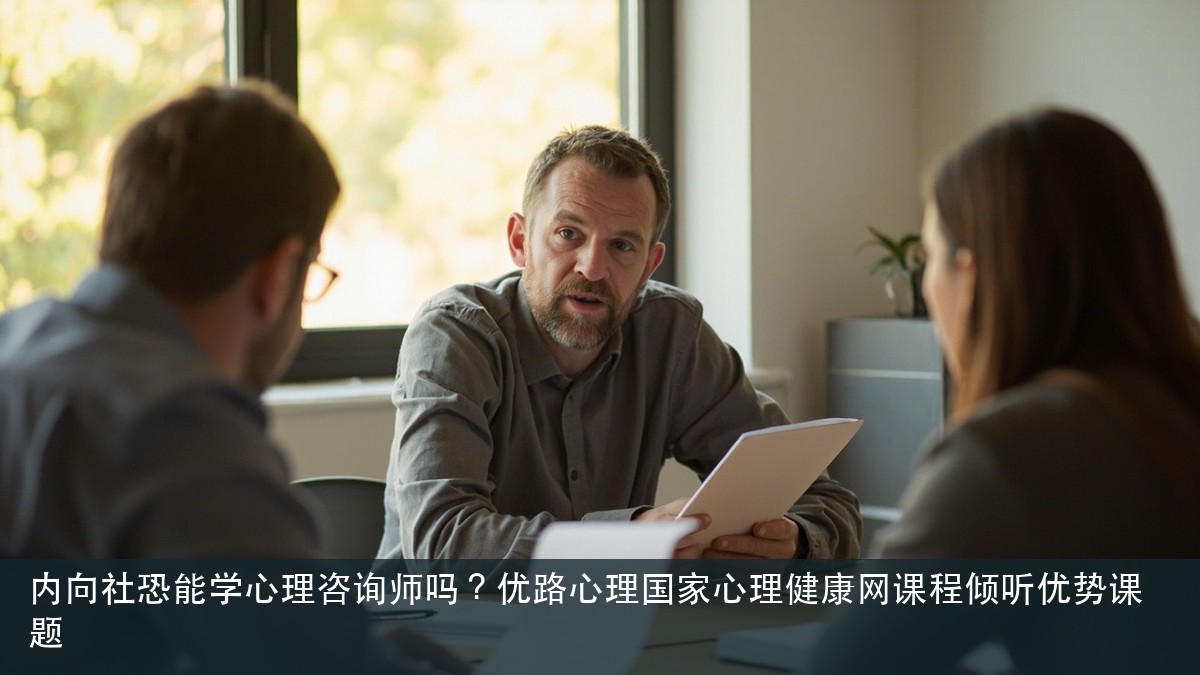内向社恐能学心理咨询师吗?优路心理国家心理健康网课程倾听优势课题