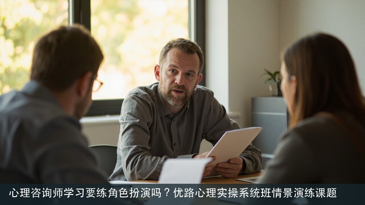 心理咨询师学习要练角色扮演吗?优路心理实操系统班情景演练课题