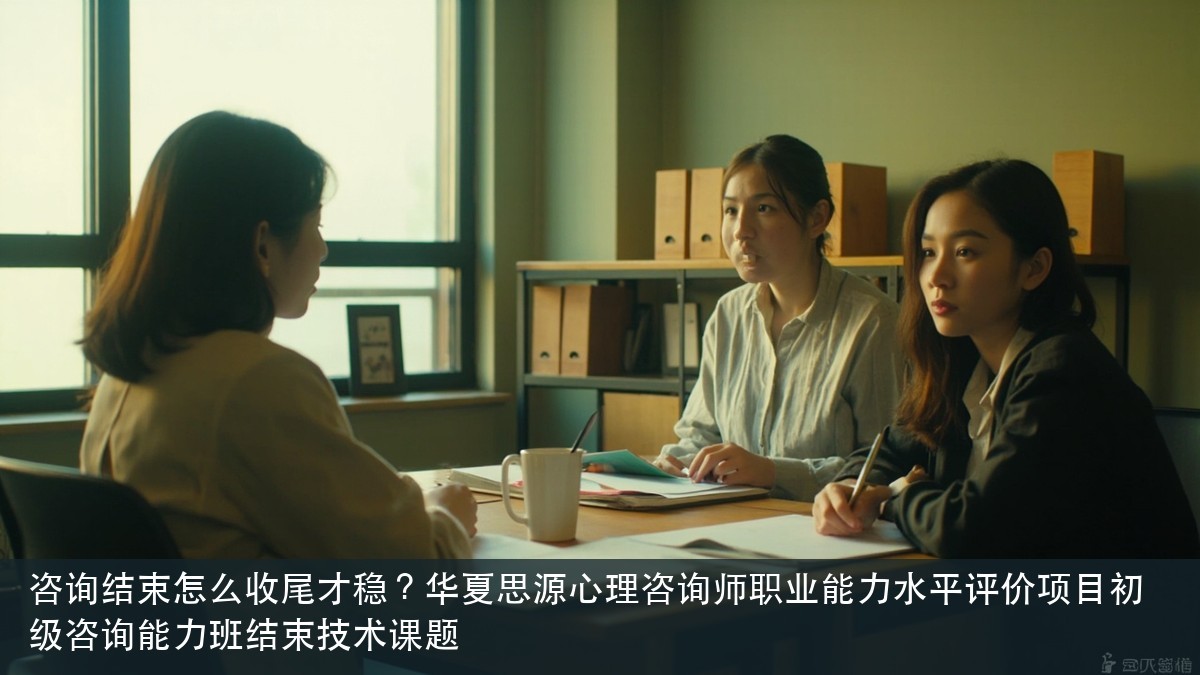 咨询结束怎么收尾才稳?华夏思源心理咨询师职业能力水平评价项目初级咨询能力班结束技术课题