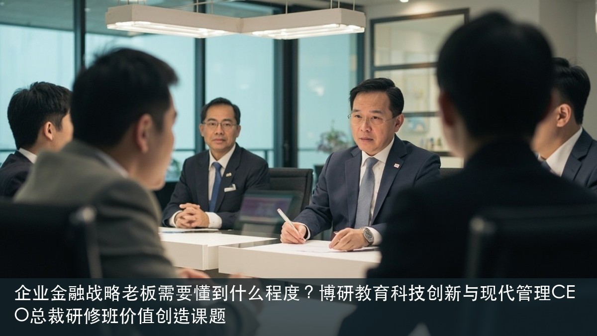 企业金融战略老板需要懂到什么程度?博研教育科技创新与现代管理CEO总裁研修班价值创造课题