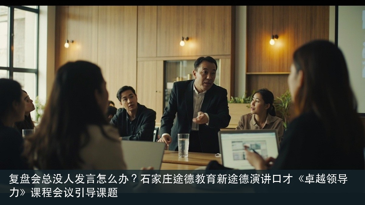 复盘会总没人发言怎么办?石家庄途德教育新途德演讲口才《卓越领导力》课程会议引导课题