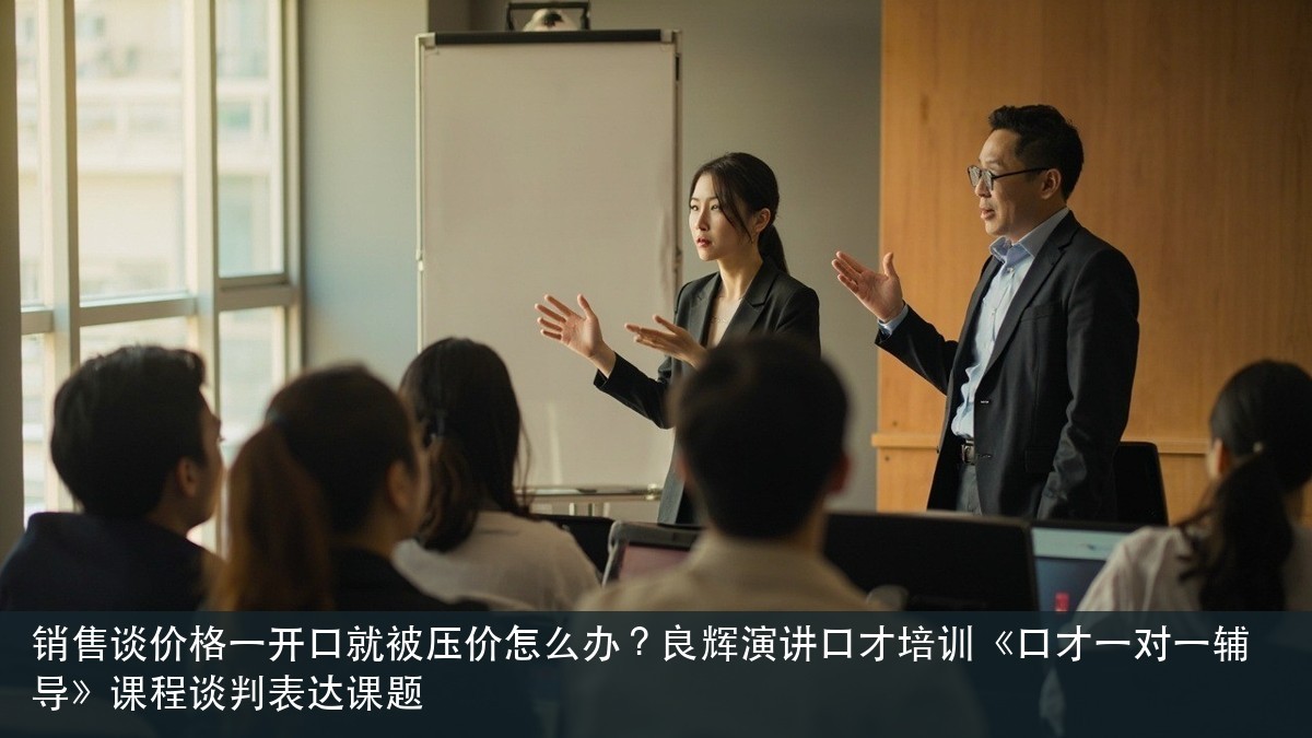 销售谈价格一开口就被压价怎么办？良辉演讲口才培训《口才一对一辅导》课程谈判表达课题