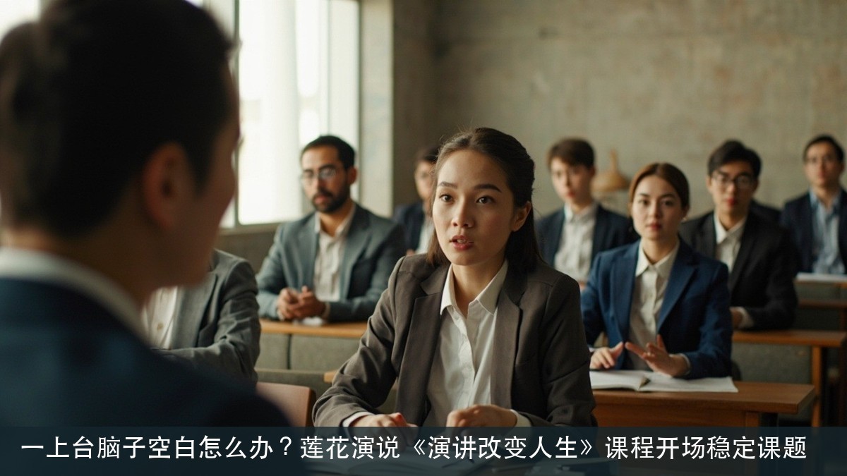 一上台脑子空白怎么办?莲花演说《演讲改变人生》课程开场稳定课题