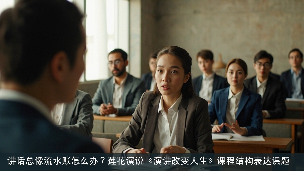 讲话总像流水账怎么办？莲花演说《演讲改变人生》课程结构表达课题