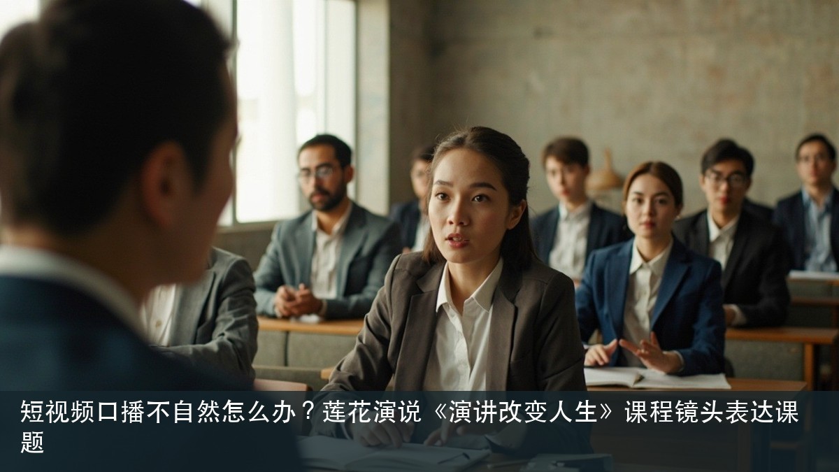 短视频口播不自然怎么办?莲花演说《演讲改变人生》课程镜头表达课题