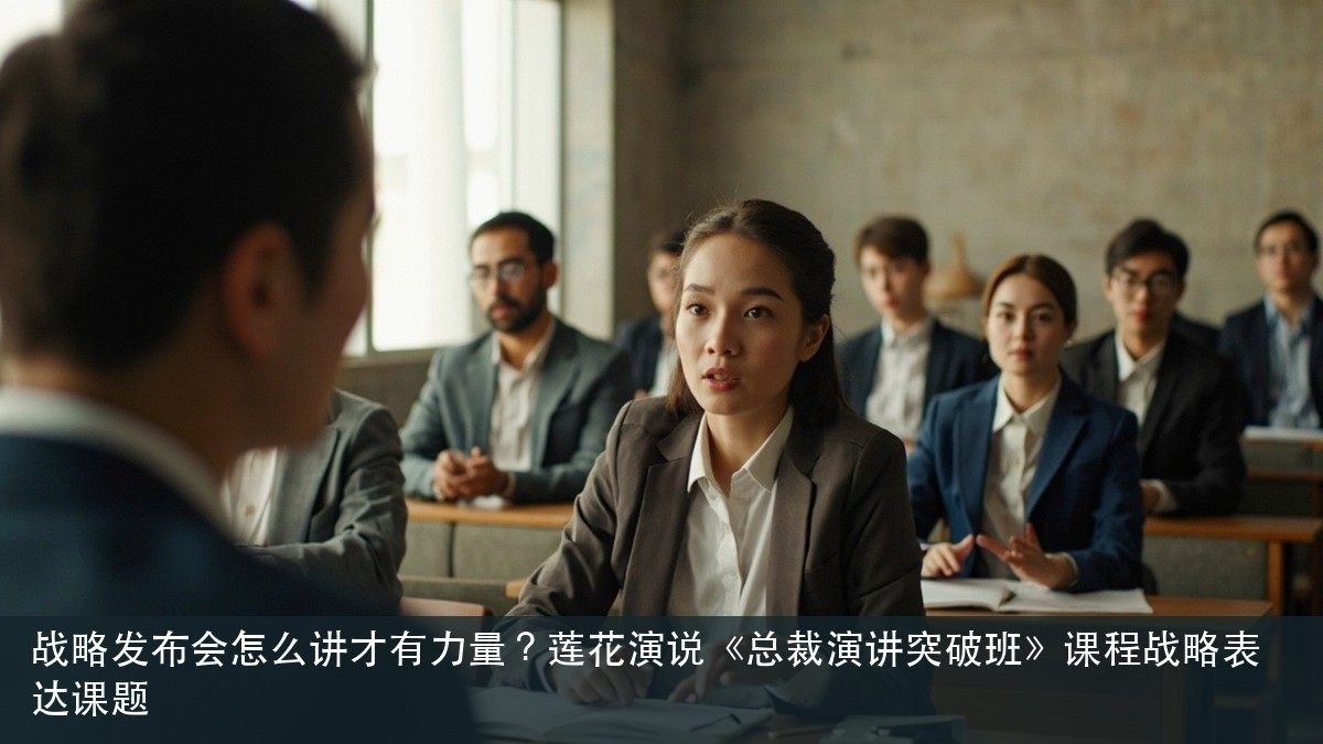 战略发布会怎么讲才有力量?莲花演说《总裁演讲突破班》课程战略表达课题