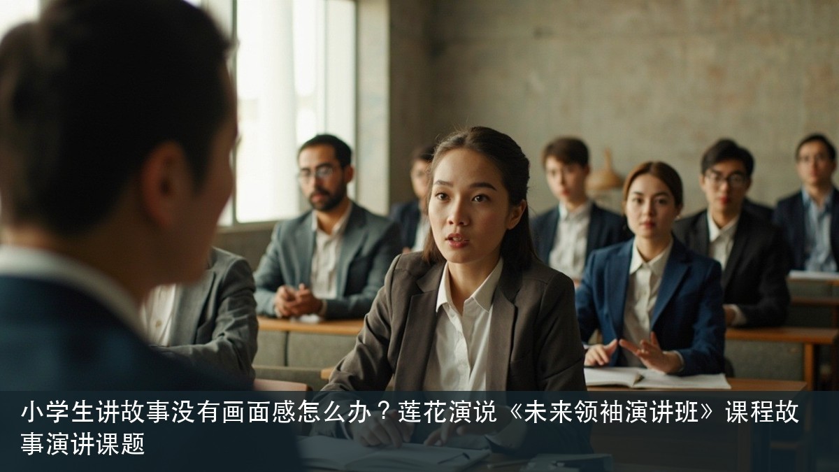 小学生讲故事没有画面感怎么办?莲花演说《未来领袖演讲班》课程故事演讲课题