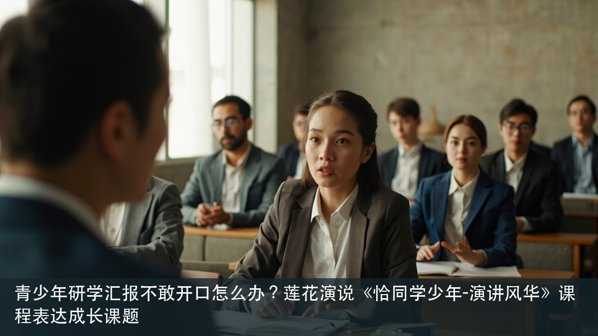 青少年研学汇报不敢开口怎么办?莲花演说《恰同学少年-演讲风华》课程表达成长课题