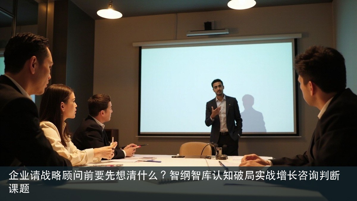 企业请战略顾问前要先想清什么?智纲智库认知破局实战增长咨询判断课题