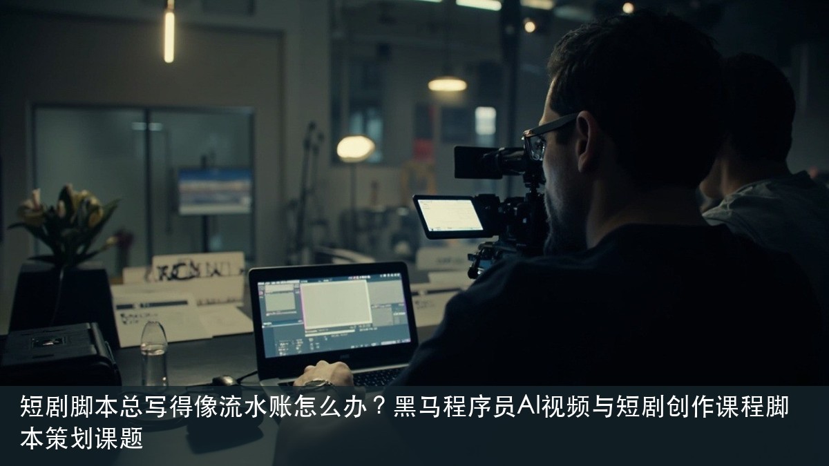 短剧脚本总写得像流水账怎么办？黑马程序员AI视频与短剧创作课程脚本策划课题