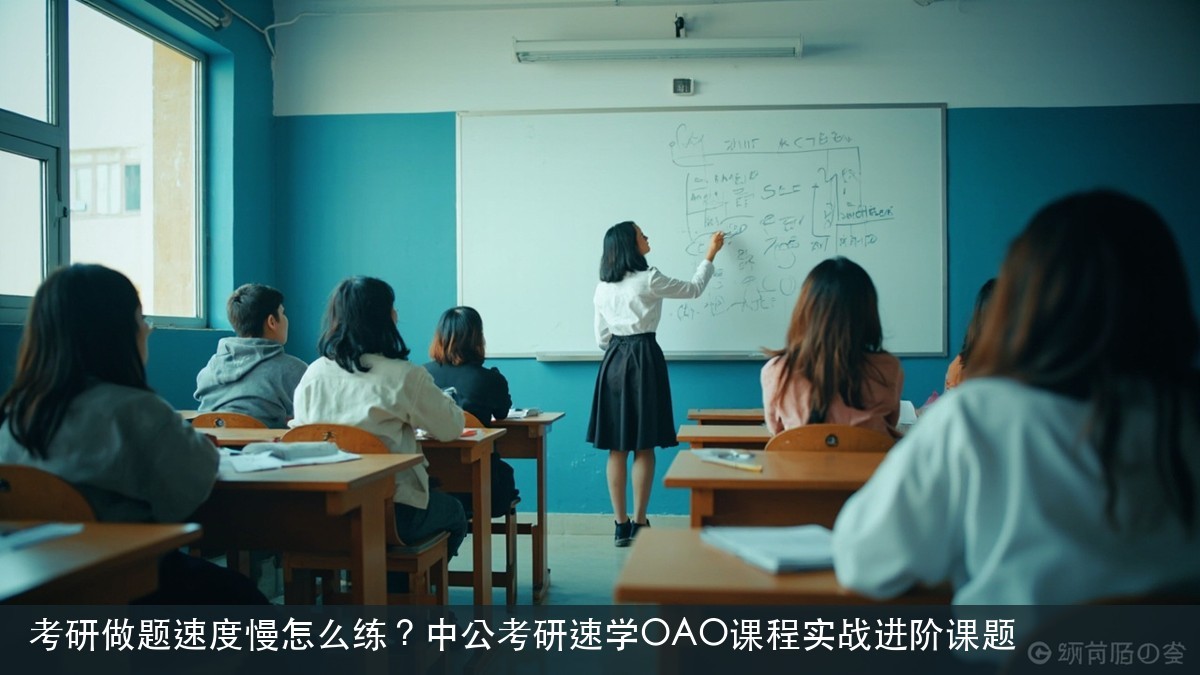 考研做题速度慢怎么练?中公考研速学OAO课程实战进阶课题