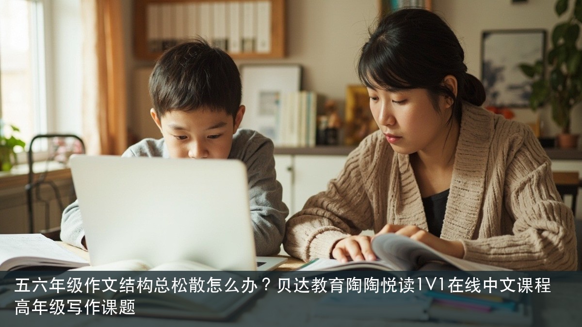 五六年级作文结构总松散怎么办？贝达教育陶陶悦读1V1在线中文课程高年级写作课题