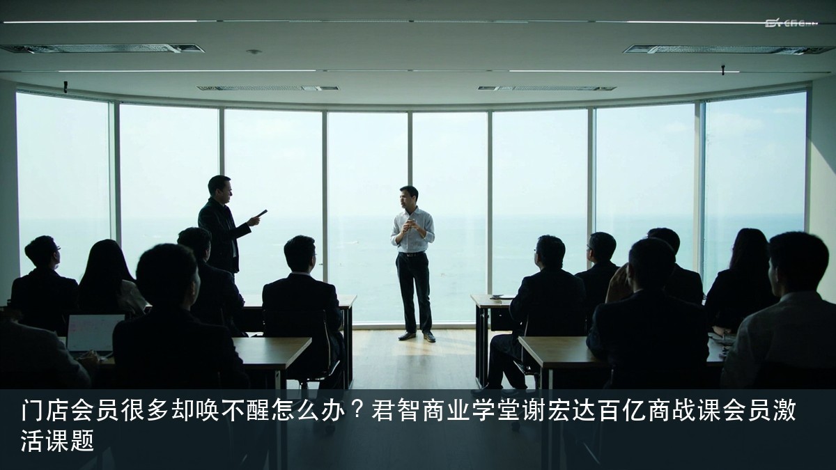 门店会员很多却唤不醒怎么办?君智商业学堂谢宏达百亿商战课会员激活课题
