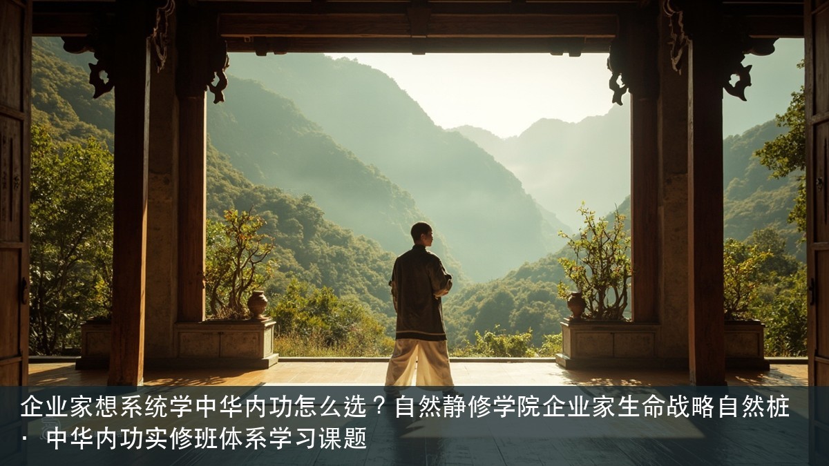 企业家想系统学中华内功怎么选？自然静修学院企业家生命战略自然桩·中华内功实修班体系学习课题