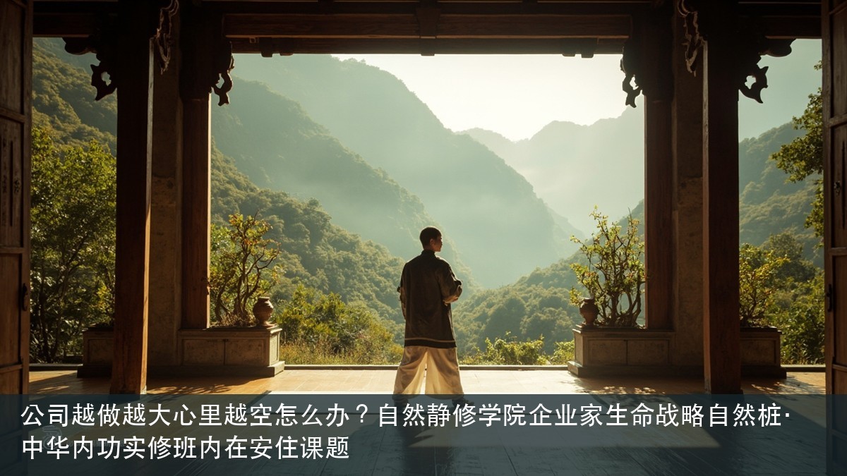 公司越做越大心里越空怎么办？自然静修学院企业家生命战略自然桩·中华内功实修班内在安住课题