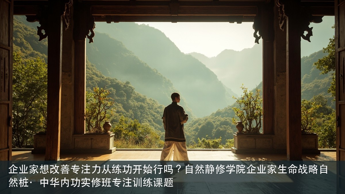 企业家想改善专注力从练功开始行吗？自然静修学院企业家生命战略自然桩·中华内功实修班专注训练课题