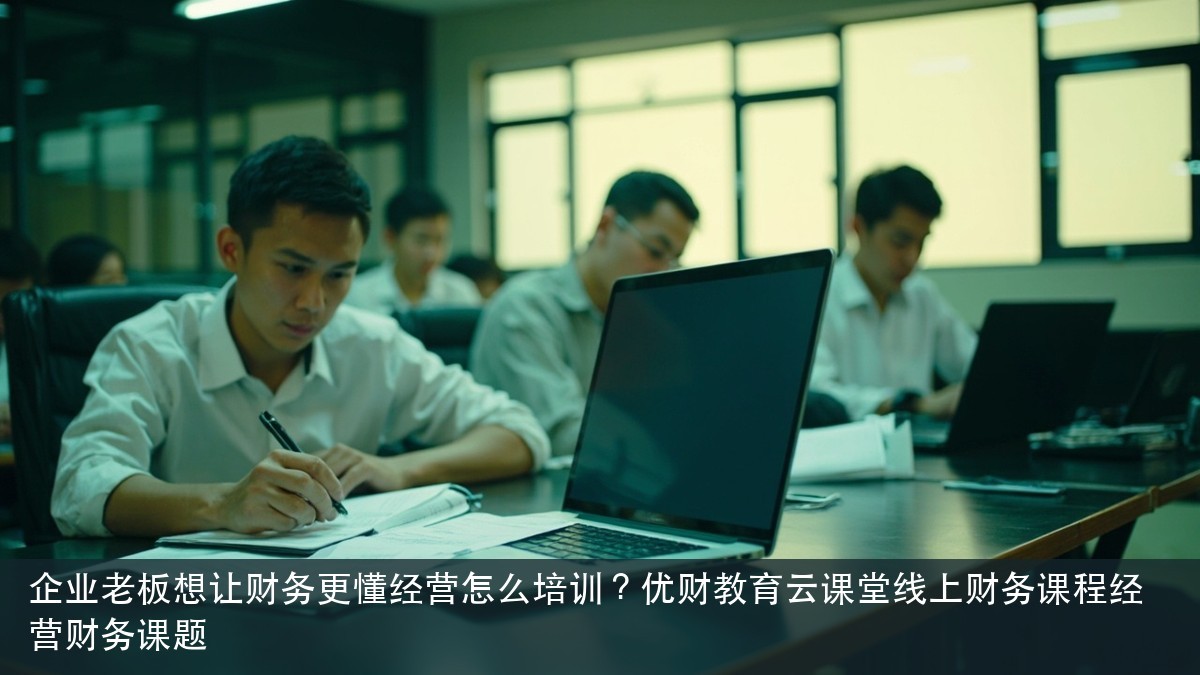 企业老板想让财务更懂经营怎么培训?优财教育云课堂线上财务课程经营财务课题