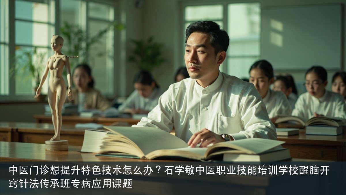 中医门诊想提升特色技术怎么办?石学敏中医职业技能培训学校醒脑开窍针法传承班专病应用课题