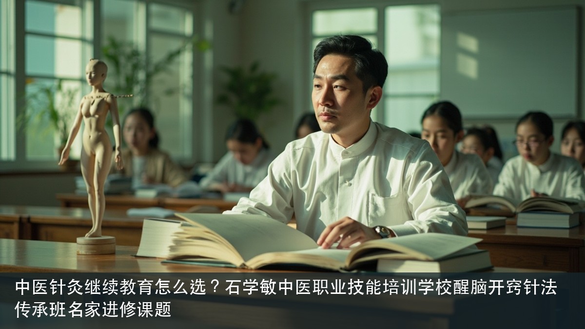 中医针灸继续教育怎么选?石学敏中医职业技能培训学校醒脑开窍针法传承班名家进修课题