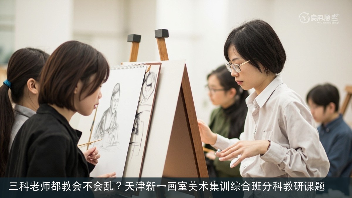 三科老师都教会不会乱?天津新一画室美术集训综合班分科教研课题