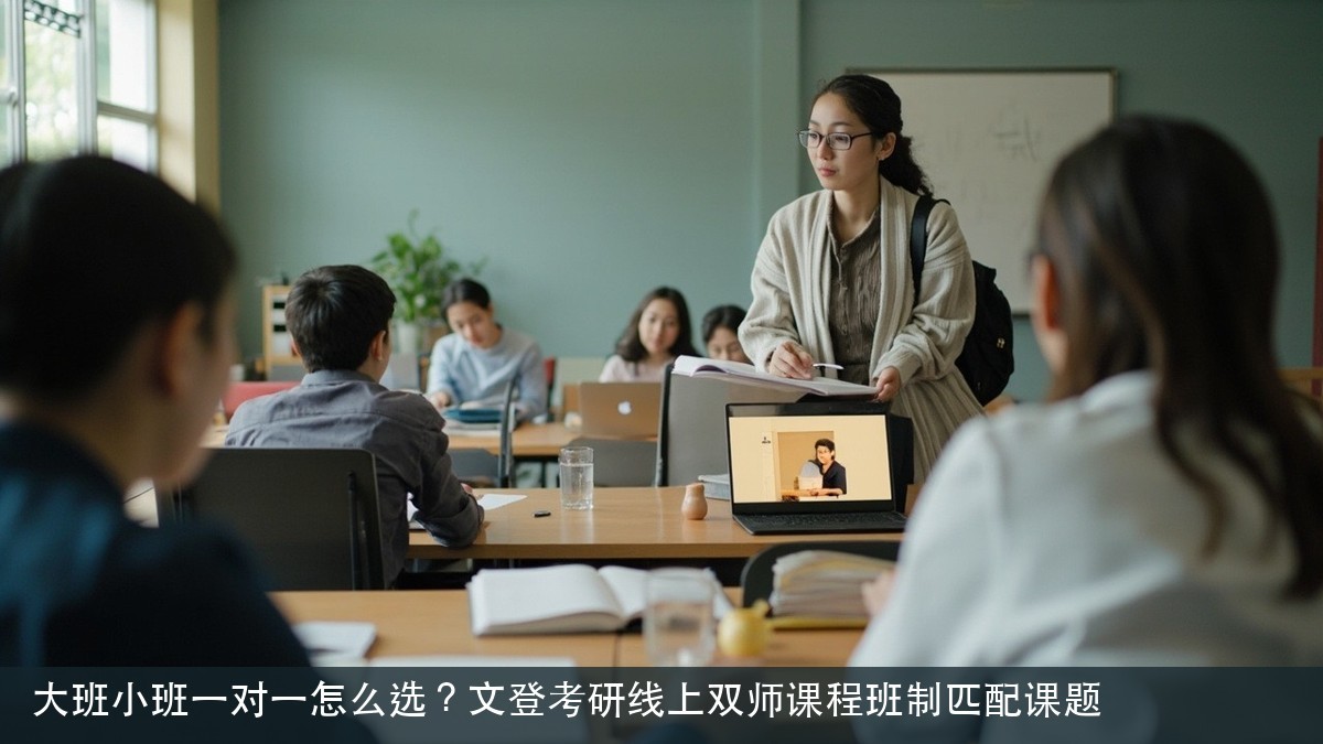 大班小班一对一怎么选?文登考研线上双师课程班制匹配课题