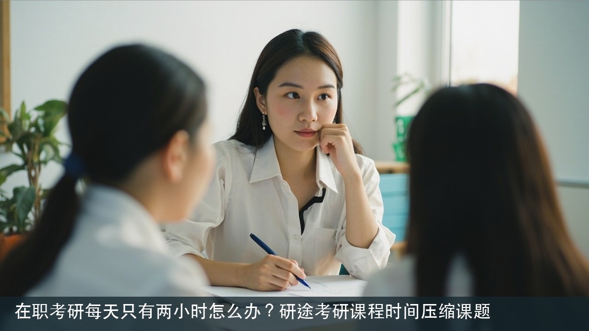 在职考研每天只有两小时怎么办？研途考研课程时间压缩课题