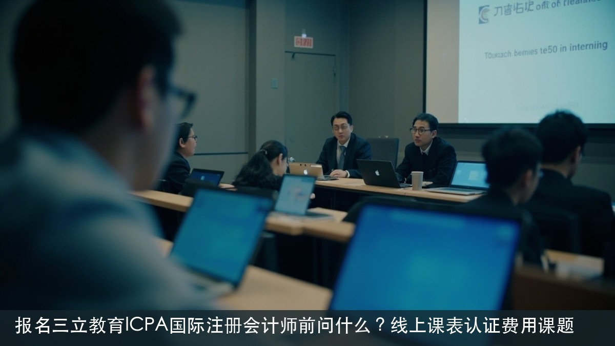 报名三立教育ICPA国际注册会计师前问什么？线上课表认证费用课题