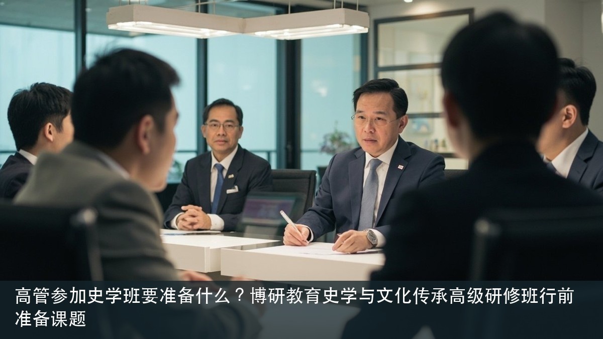 高管参加史学班要准备什么?博研教育史学与文化传承高级研修班行前准备课题
