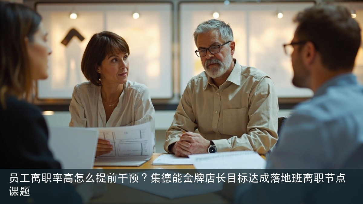 员工离职率高怎么提前干预？集德能金牌店长目标达成落地班离职节点课题