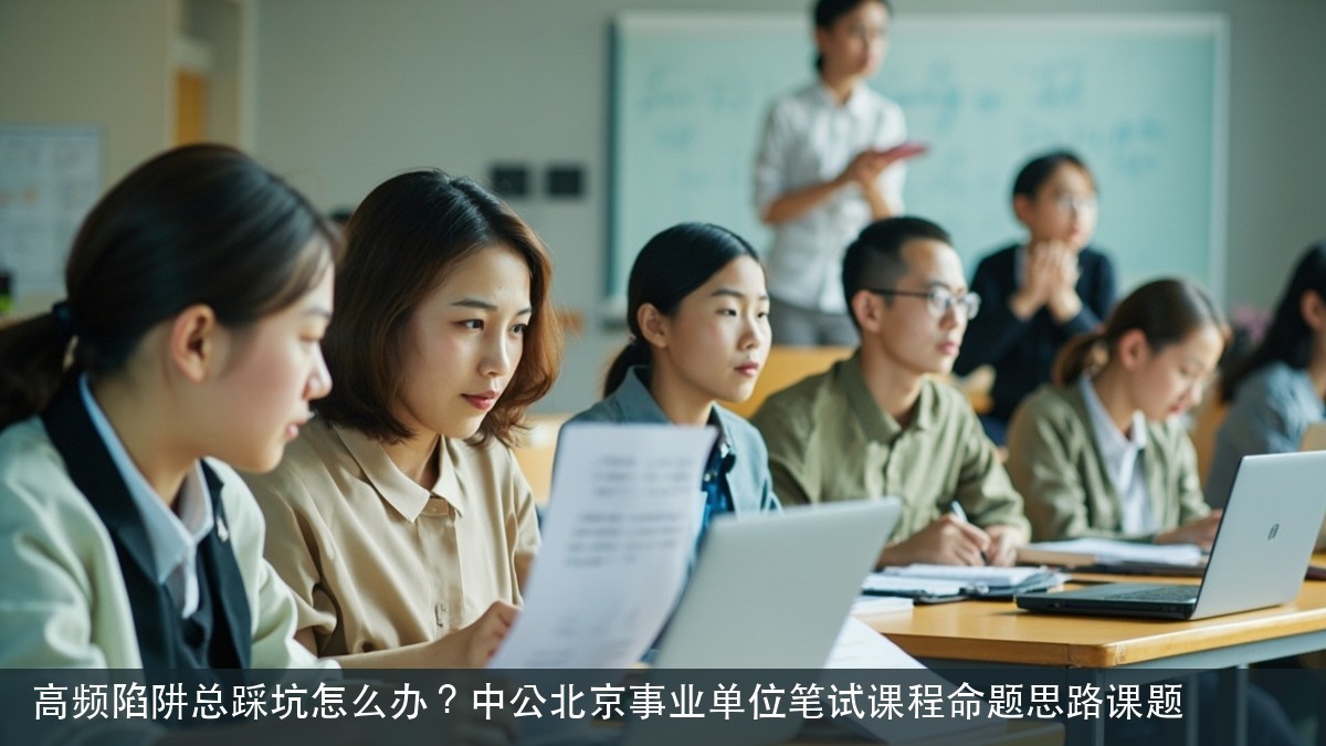 高频陷阱总踩坑怎么办？中公北京事业单位笔试课程命题思路课题
