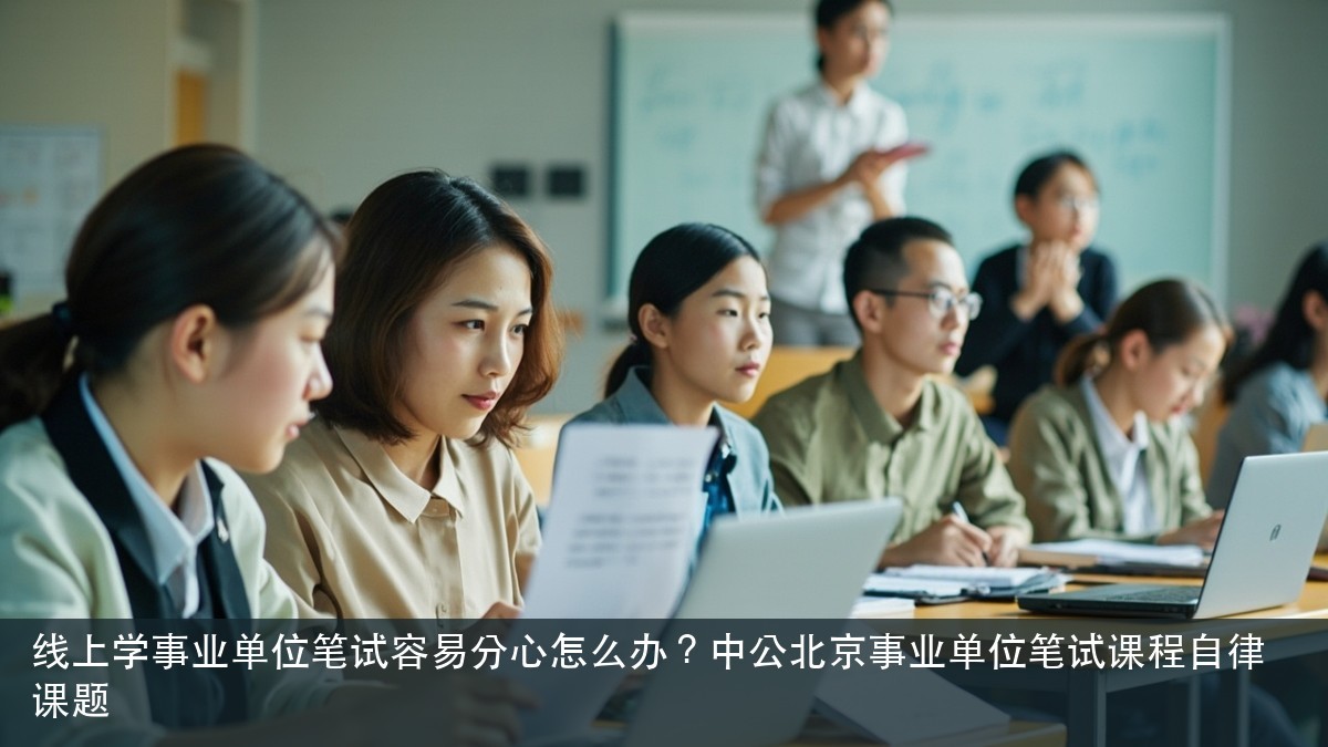 线上学事业单位笔试容易分心怎么办?中公北京事业单位笔试课程自律课题