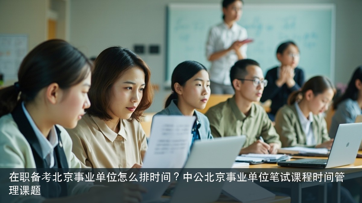 在职备考北京事业单位怎么排时间？中公北京事业单位笔试课程时间管理课题