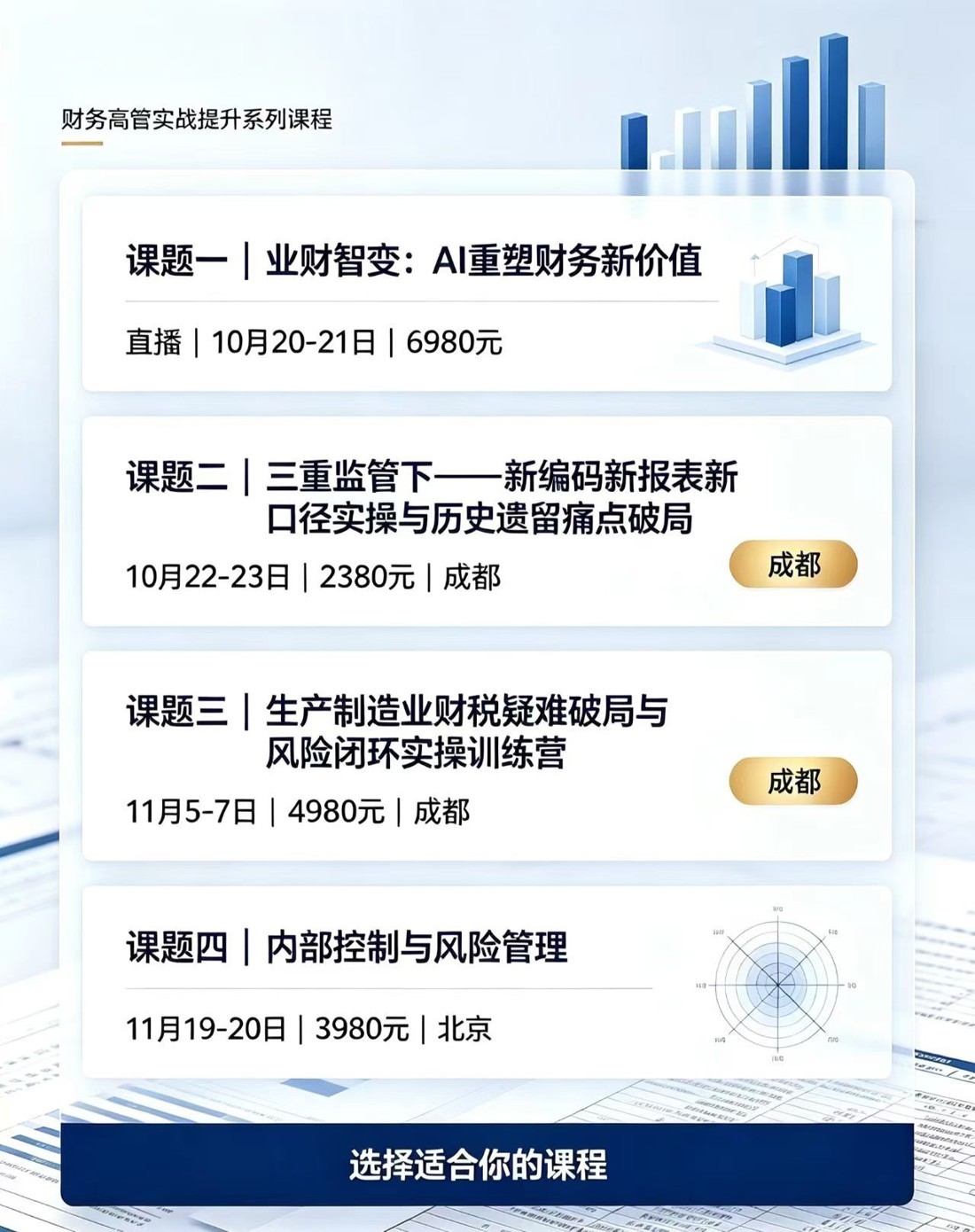 制造业财税疑难怎么系统破局?优财教育生产制造业财税训练营课程风险闭环课题