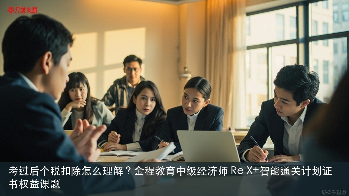 考过后个税扣除怎么理解?金程教育中级经济师 Re X+智能通关计划证书权益课题